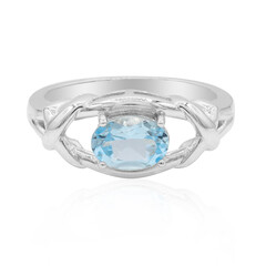 Sky Blue Topaz Silver Ring