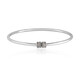 I3 Champagne Diamond Silver Bangle