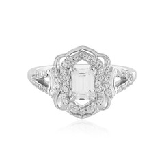 White Sapphire Silver Ring