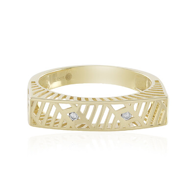 9K I2 (J) Diamond Gold Ring (Ornaments by de Melo)