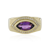 9K Uruguayan Amethyst Gold Ring (de Melo)