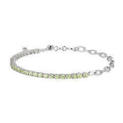 Peridot Silver Bracelet