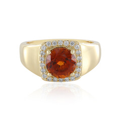 9K Hessonite Garnet Gold Ring