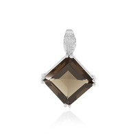 Smoky Quartz Silver Pendant