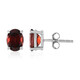 Mozambique Garnet Silver Earrings