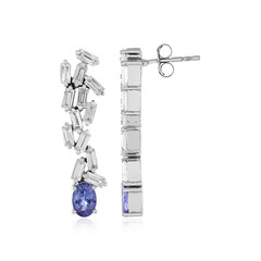 Tanzanite Silver Earrings(Adela Silber)