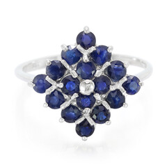 Blue Sapphire Silver Ring