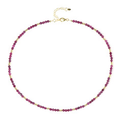 Mozambique Ruby Silver Necklace