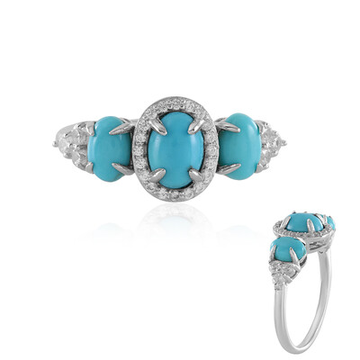 Sleeping Beauty Turquoise Silver Ring