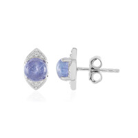 Tanzanite Silver Earrings