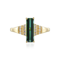 Benedito Green Tourmaline Silver Ring