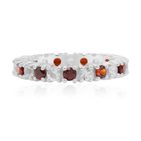 Mozambique Garnet Silver Ring