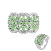 Tsavorite Silver Ring