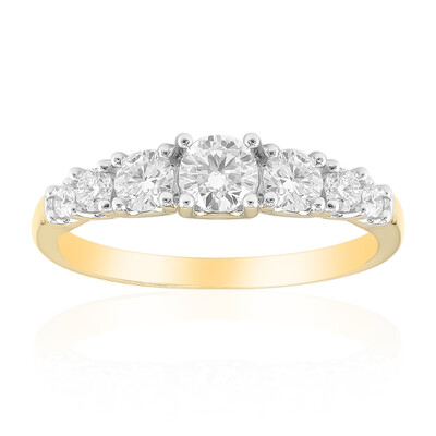 14K VVS1 (G) Diamond Gold Ring (Annette)