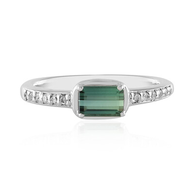 Benedito Green Tourmaline Silver Ring