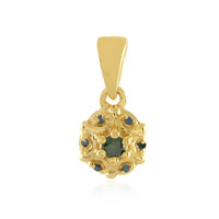 I3 Green Diamond Silver Pendant