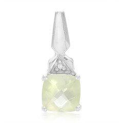 Prehnite Silver Pendant