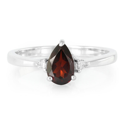 Mozambique Garnet Silver Ring