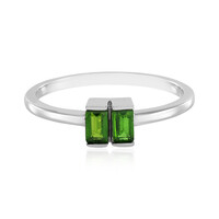 Russian Diopside Silver Ring