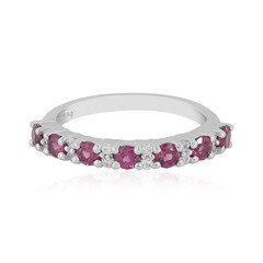 Rhodolite Silver Ring