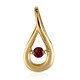 9K Red Beryl Gold Pendant