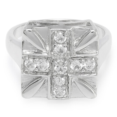 White Sapphire Silver Ring