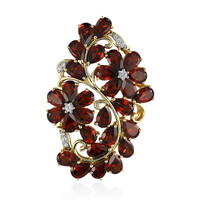 Mozambique Garnet Silver Pendant