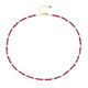 Mozambique Ruby Silver Necklace