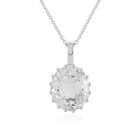 White Topaz Silver Necklace