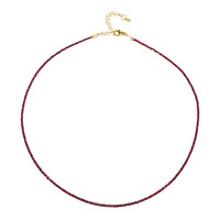 Tanzanian Ruby Silver Necklace