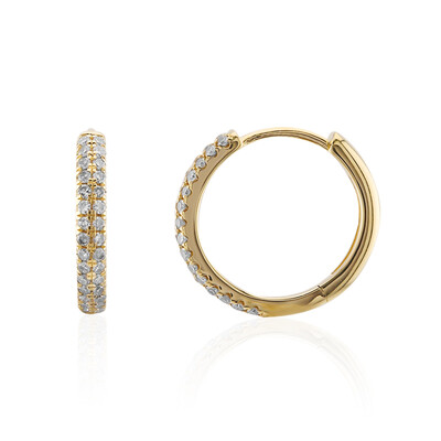 14K SI1 (I) Diamond Gold Earrings