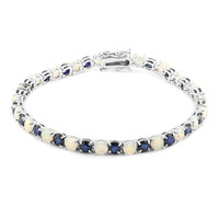 Blue Sapphire Silver Bracelet