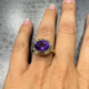 Siberian Amethyst Silver Ring