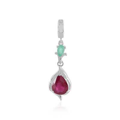 Bemainty Ruby Silver Pendant