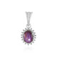 Star Ruby Silver Pendant