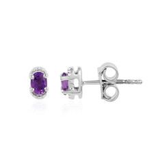 Amethyst Silver Earrings