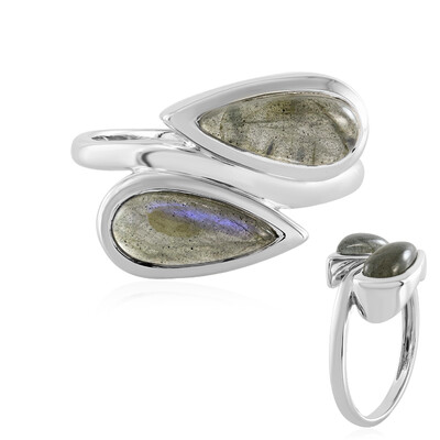 Blue Maniry Labradorite Silver Ring (KM by Juwelo)