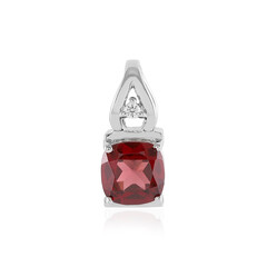 Mozambique Garnet Silver Pendant