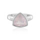 Rose Quartz Silver Ring (MONOSONO COLLECTION)