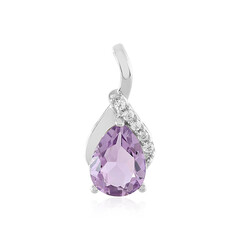 Rose de France Amethyst Silver Pendant