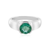 Belgian Teal Fluorite Silver Ring