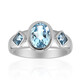 Sky Blue Topaz Silver Ring