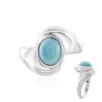 Larimar Silver Ring