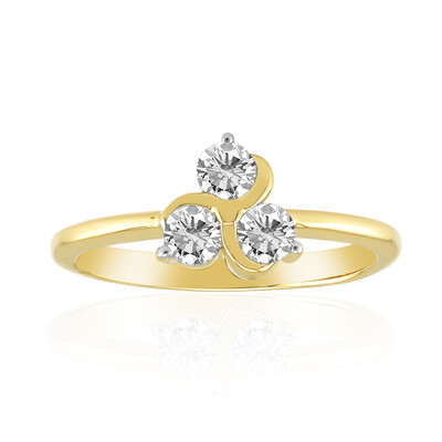 14K VVS1 (G) Diamond Gold Ring (Annette)