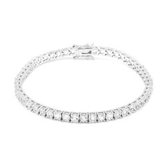 White Topaz Silver Bracelet