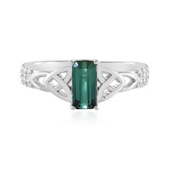 Benedito Green Tourmaline Silver Ring