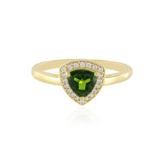 Russian Diopside Silver Ring