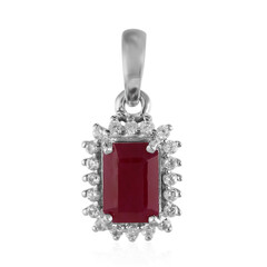 Kenyan Ruby Silver Pendant