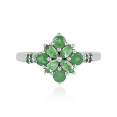 Tsavorite Silver Ring