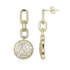 Zircon Silver Earrings(Adela Silber)